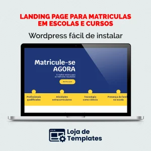 Landing page para matriculas em escolas e cursos