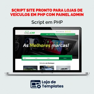 Script site pronto para lojas de veículos em PHP com painel admin