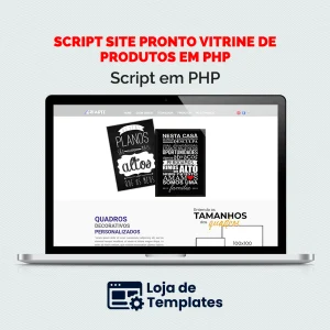 Script Site pronto vitrine de produtos em PHP