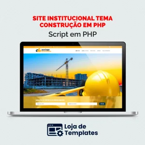 Site institucional tema construção em PHP