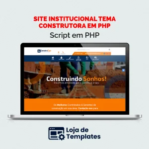 Site institucional tema construtora em PHP