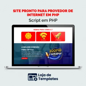 Site Pronto Para Provedor de Internet em PHP - Modelo 2