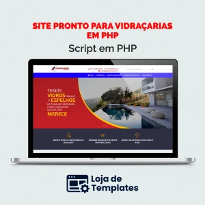 Site pronto para vidraçarias em PHP