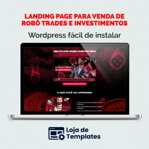 Landing Page para venda de robô trades e investimentos