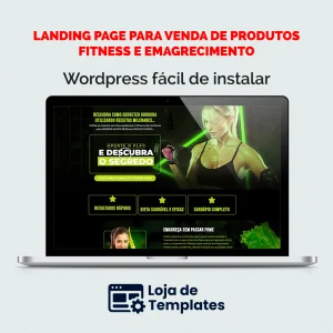 Landing Page para venda de produtos Fitness e Emagrecimento