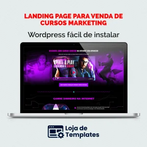 Landing Page para venda de cursos marketing