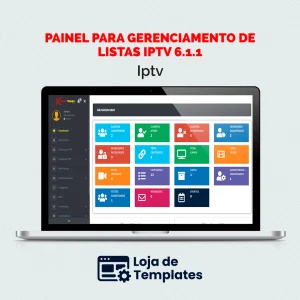 Painel para gerenciamento de listas IPTV 6.1.1