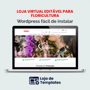 Loja Virtual editável para floricultura