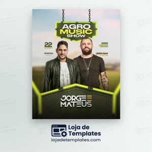 Flyer Agro Music Show PSD