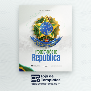 Dia da Proclamação da Republica 15 de Novembro Social Media PSD Editável