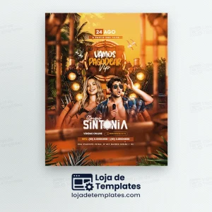 VAMOS PAGODEAR VIP COM GRUPO SINTONIA PAGODE FEED PSD