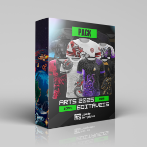 Pack de Artes para Camisas de Futebol – Mais de 130 Modelos Editáveis no CorelDRAW