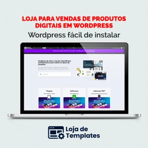 Loja para Vendas de Produtos Digitais em WordPress