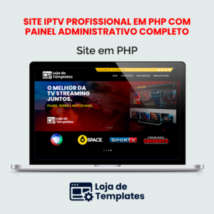 Site IPTV Profissional em PHP com Painel Administrativo Completo